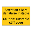 Attention ! Bord de falaise instable /.../ - Caution! Unstable cliff edge