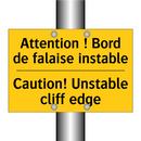 Attention ! Bord de falaise instable /.../ - Caution! Unstable cliff edge