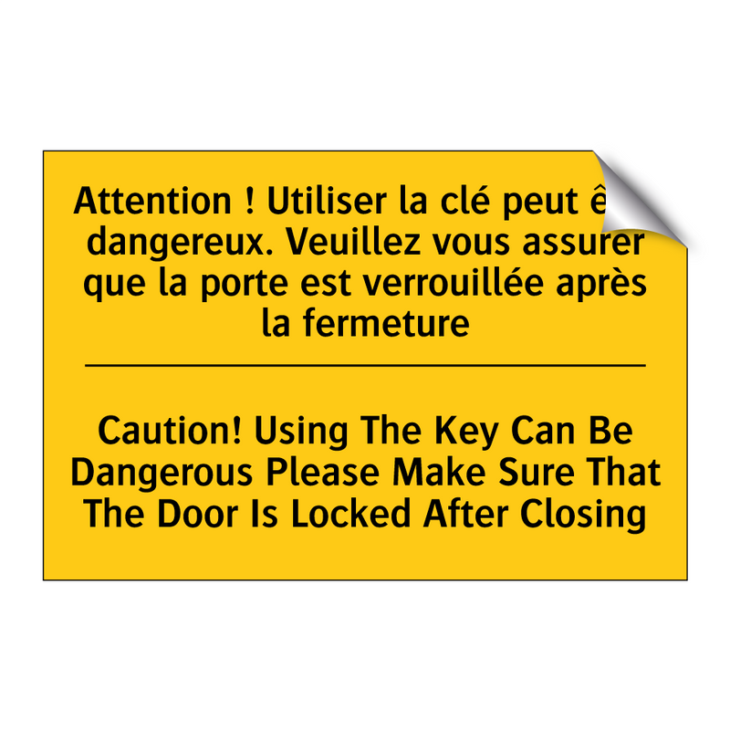 Attention ! Utiliser la clé peut  /.../ - Caution! Using The Key Can Be  /.../