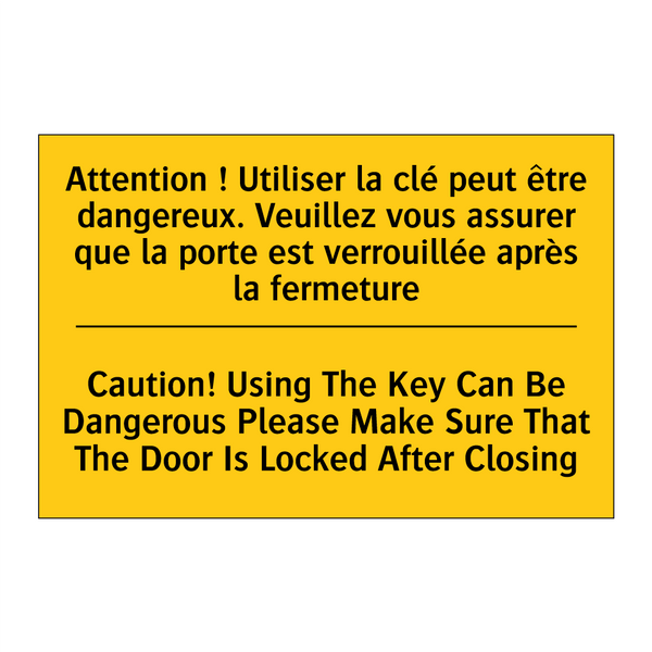 Attention ! Utiliser la clé peut  /.../ - Caution! Using The Key Can Be  /.../