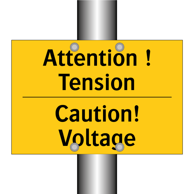 Attention ! Tension - Caution! Voltage