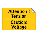 Attention ! Tension - Caution! Voltage
