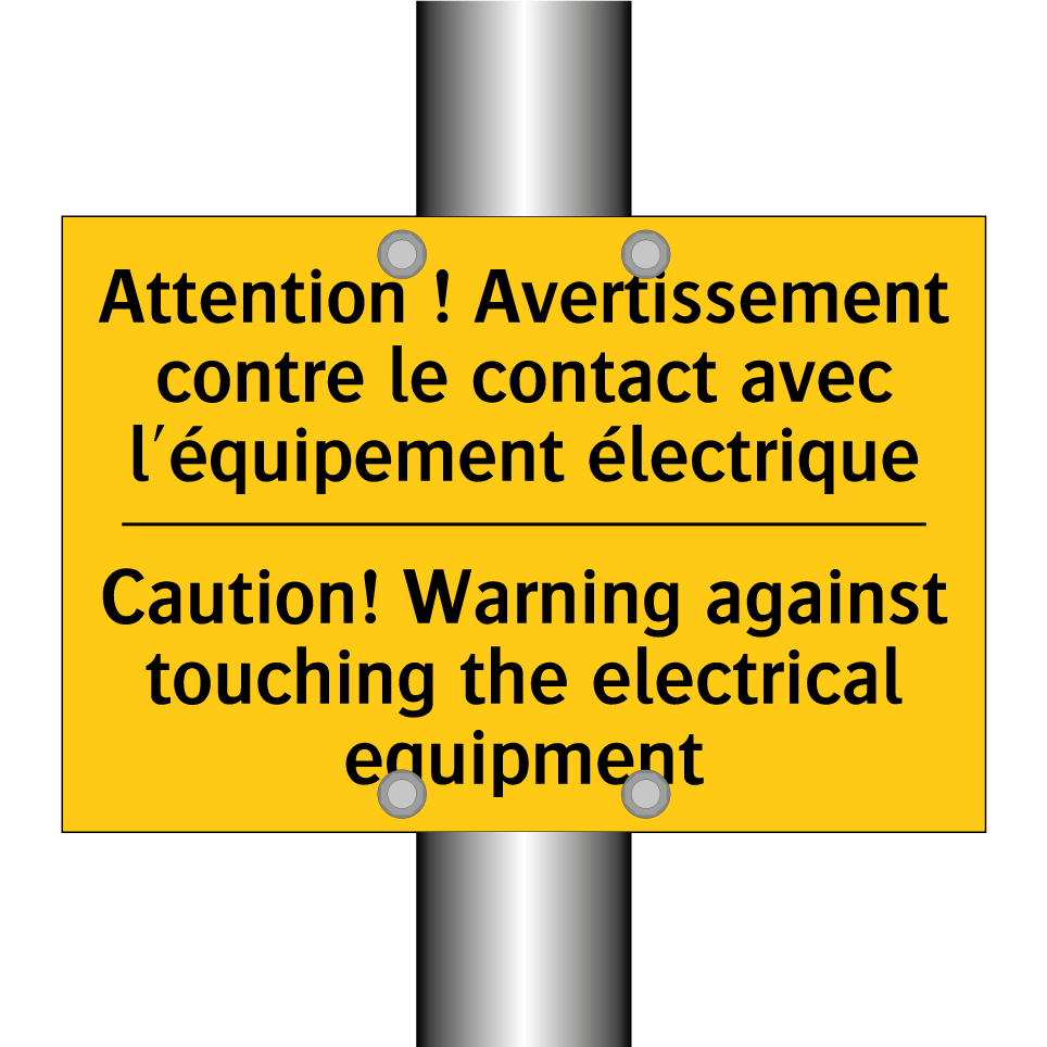 Attention ! Avertissement contre  /.../ - Caution! Warning against touching  /.../