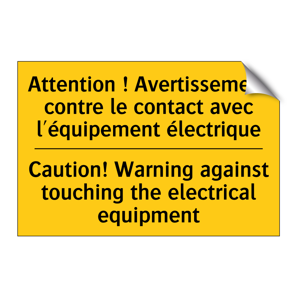 Attention ! Avertissement contre  /.../ - Caution! Warning against touching  /.../