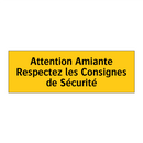 Attention Amiante Respectez les Consignes de Sécurité