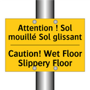 Attention ! Sol mouillé Sol glissant /.../ - Caution! Wet Floor Slippery Floor /.../