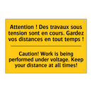 Attention ! Des travaux sous tension  /.../ - Caution! Work is being performed  /.../