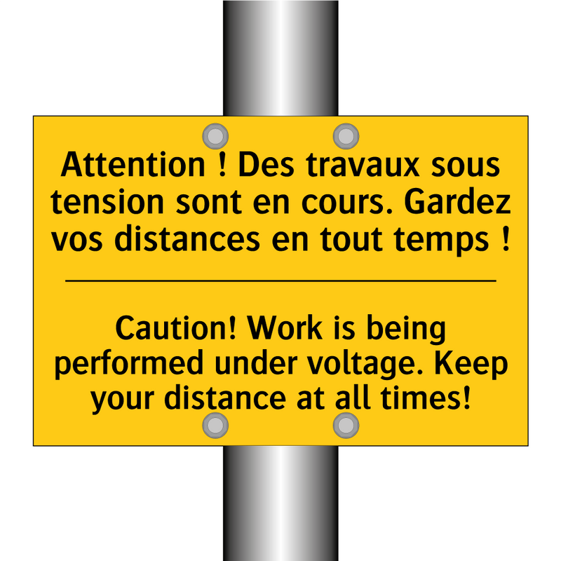 Attention ! Des travaux sous tension  /.../ - Caution! Work is being performed  /.../