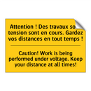 Attention ! Des travaux sous tension  /.../ - Caution! Work is being performed  /.../