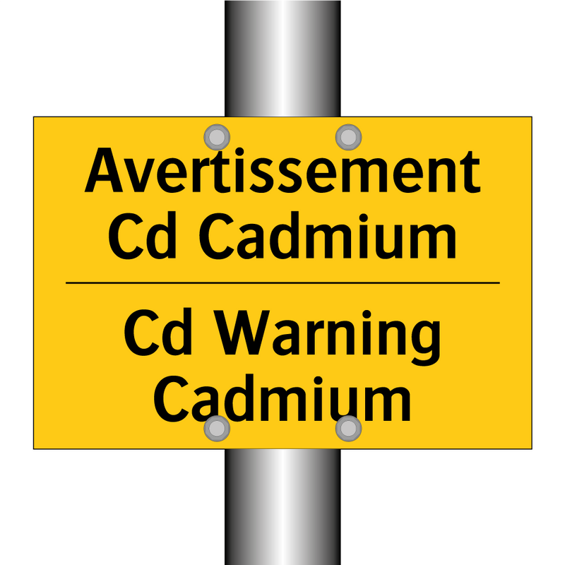 Avertissement Cd Cadmium - Cd Warning Cadmium