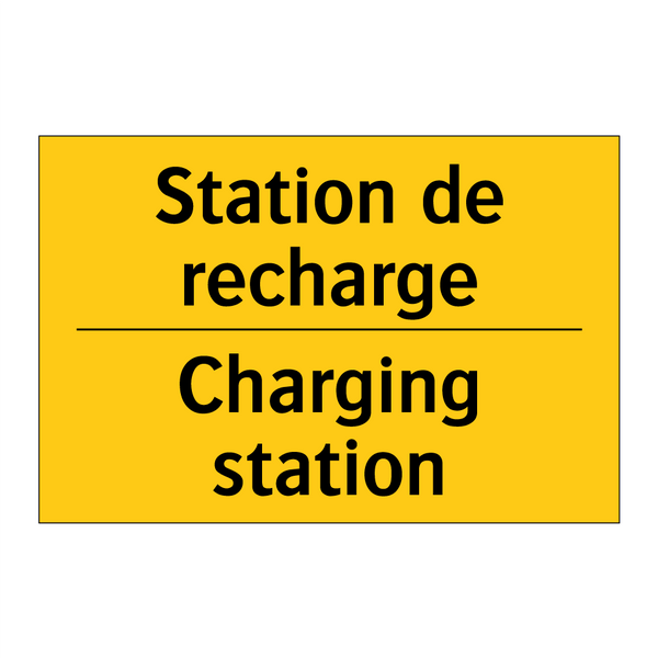 Station de recharge - Charging station
