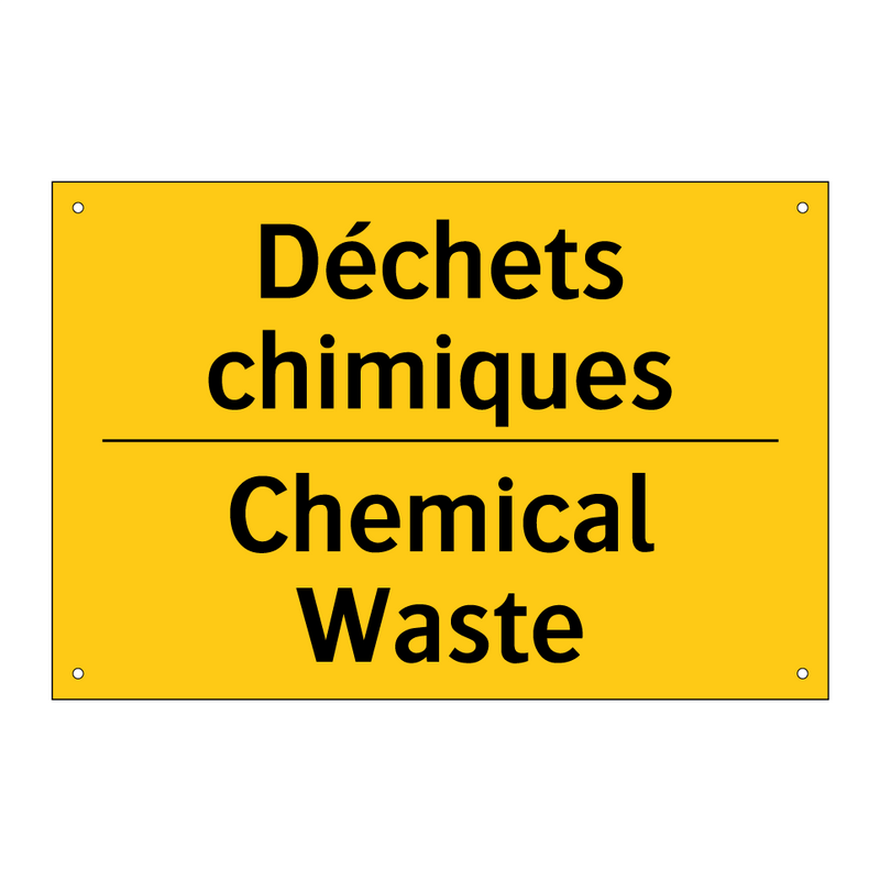 Déchets chimiques - Chemical Waste