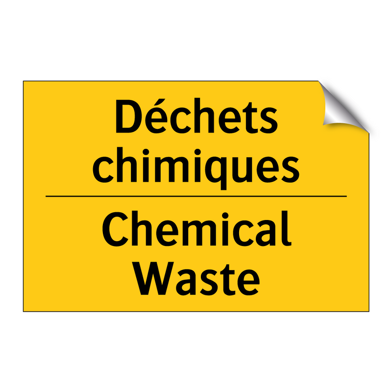 Déchets chimiques - Chemical Waste