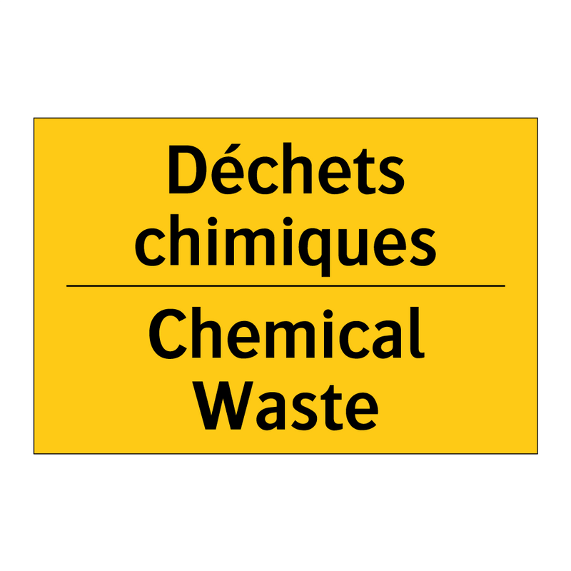 Déchets chimiques - Chemical Waste