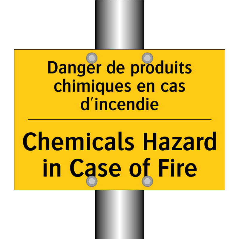 Danger de produits chimiques en  /.../ - Chemicals Hazard in Case of Fire /.../