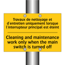 Travaux de nettoyage et d'entretien  /.../ - Cleaning and maintenance work  /.../