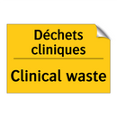 Déchets cliniques - Clinical waste