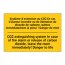 Système d'extinction au CO2 En  /.../ - CO2 extinguishing system In case  /.../