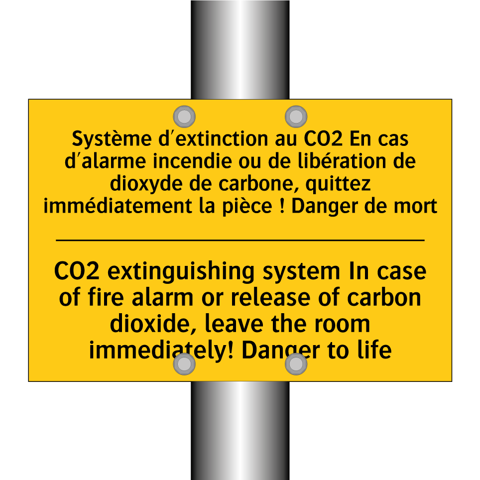 Système d'extinction au CO2 En  /.../ - CO2 extinguishing system In case  /.../
