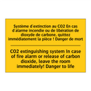 Système d'extinction au CO2 En  /.../ - CO2 extinguishing system In case  /.../