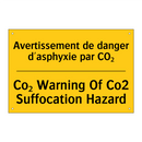 Avertissement de danger d'asphyxie  /.../ - Co₂ Warning Of Co2 Suffocation  /.../
