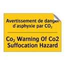 Avertissement de danger d'asphyxie  /.../ - Co₂ Warning Of Co2 Suffocation  /.../