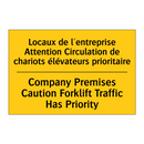 Locaux de l'entreprise Attention  /.../ - Company Premises Caution Forklift  /.../