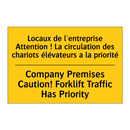 Locaux de l'entreprise Attention  /.../ - Company Premises Caution! Forklift  /.../