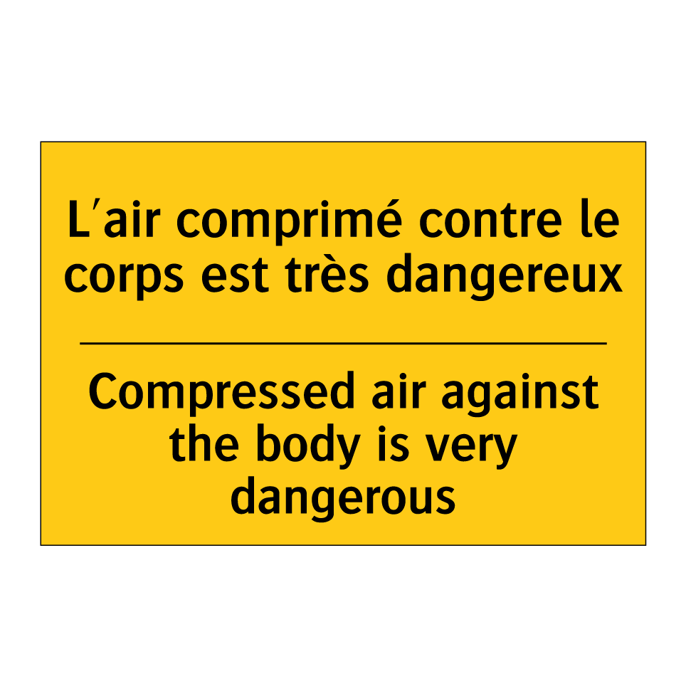 L'air comprimé contre le corps  /.../ - Compressed air against the body  /.../