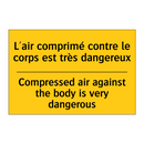 L'air comprimé contre le corps  /.../ - Compressed air against the body  /.../