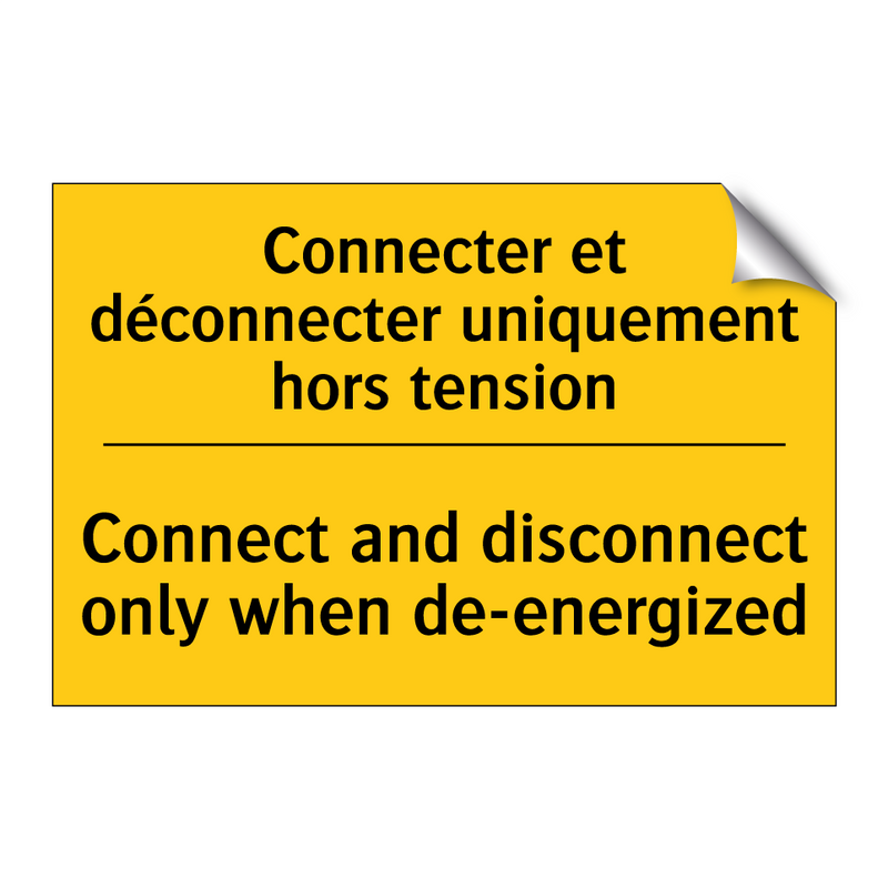 Connecter et déconnecter uniquement  /.../ - Connect and disconnect only when  /.../