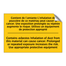 Contient de l'amiante L'inhalation  /.../ - Contains asbestos Inhalation of  /.../