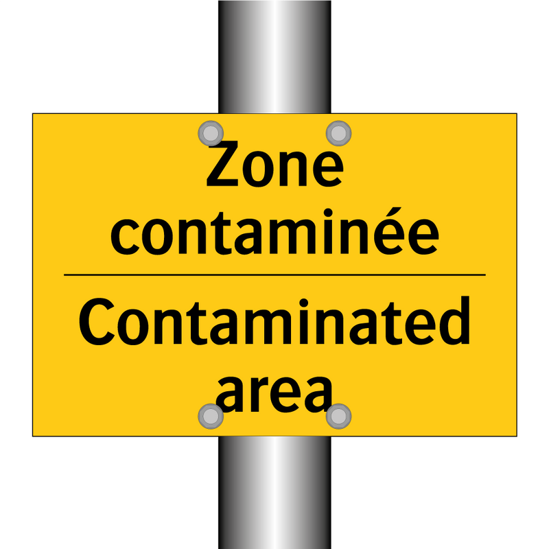 Zone contaminée - Contaminated area