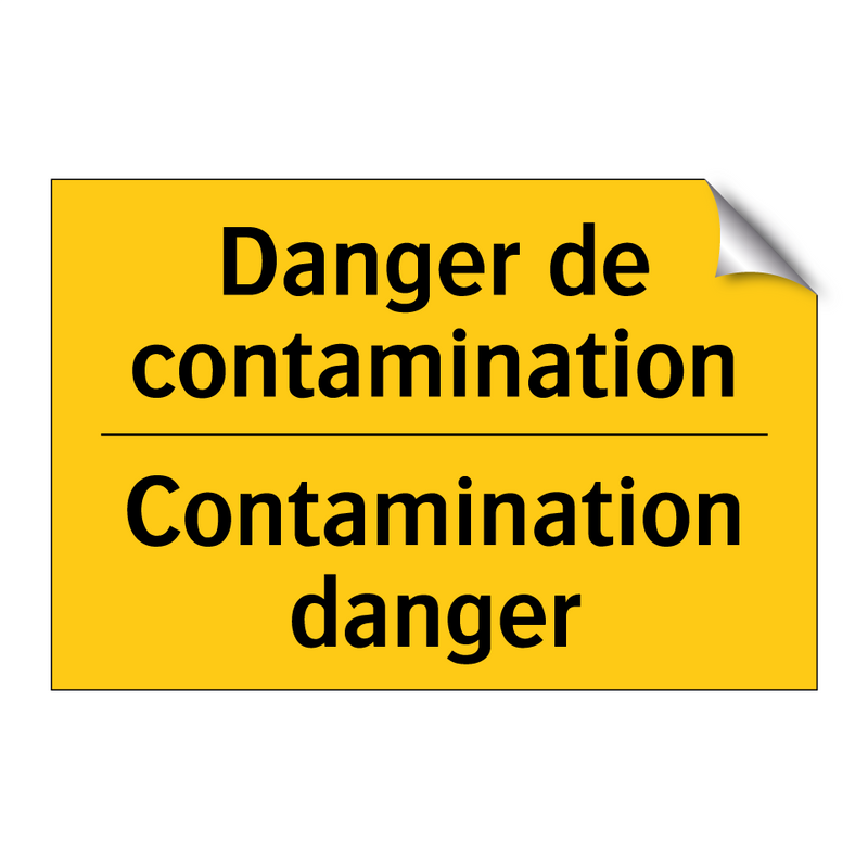 Danger de contamination - Contamination danger