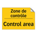 Zone de contrôle - Control area