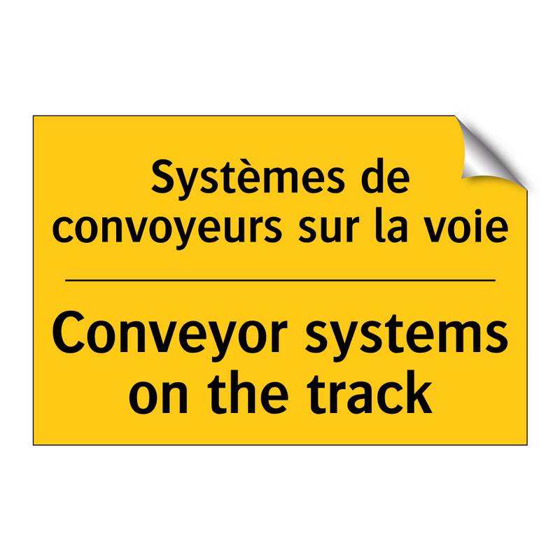 Systèmes de convoyeurs sur la  /.../ - Conveyor systems on the track
