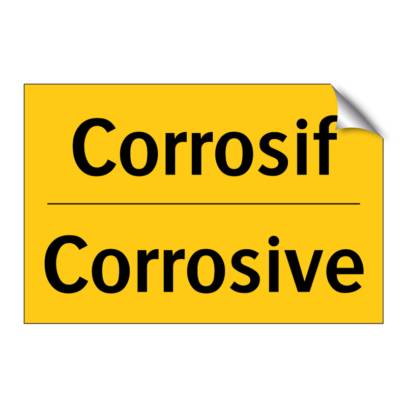 Corrosif - Corrosive