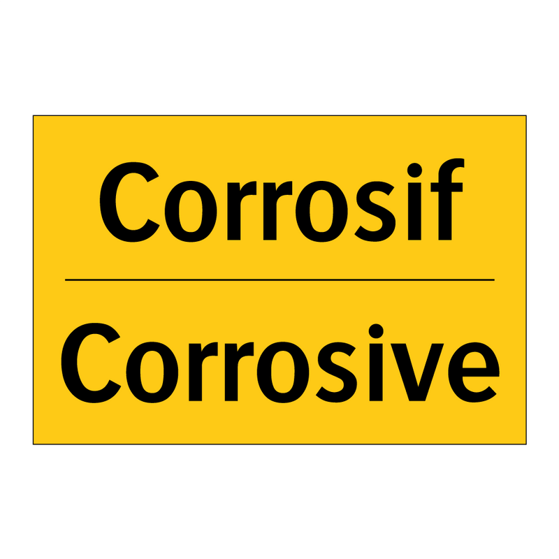 Corrosif - Corrosive