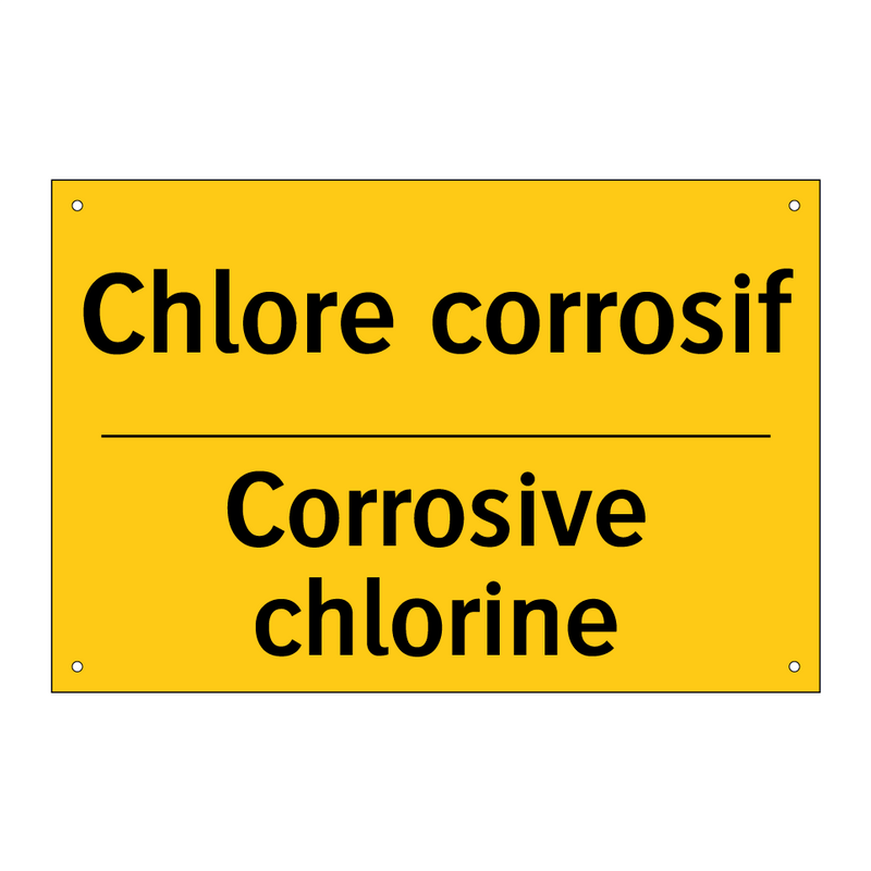 Chlore corrosif - Corrosive chlorine