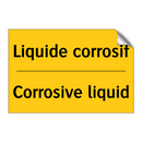 Liquide corrosif - Corrosive liquid