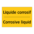 Liquide corrosif - Corrosive liquid