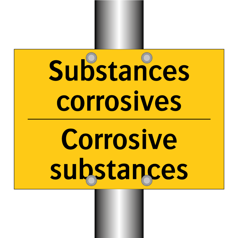 Substances corrosives - Corrosive substances