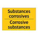 Substances corrosives - Corrosive substances