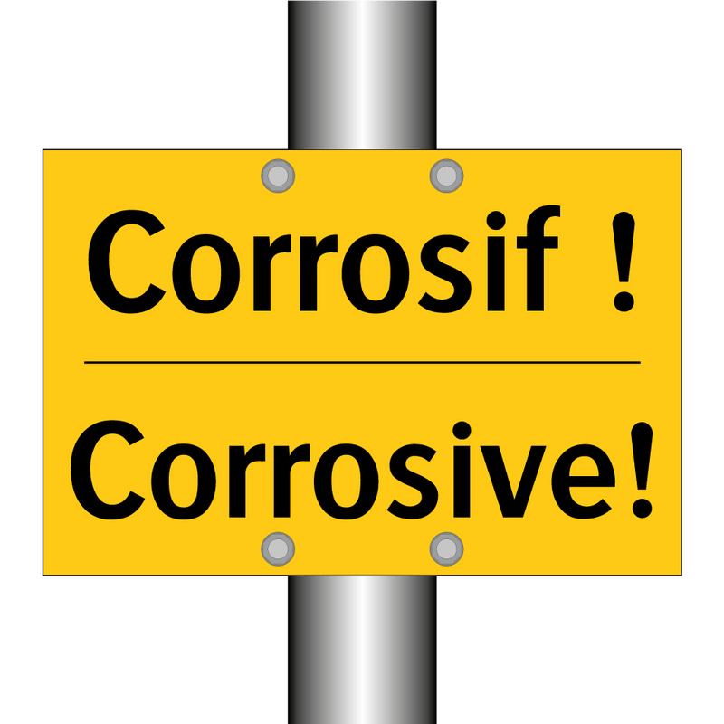 Corrosif ! - Corrosive!