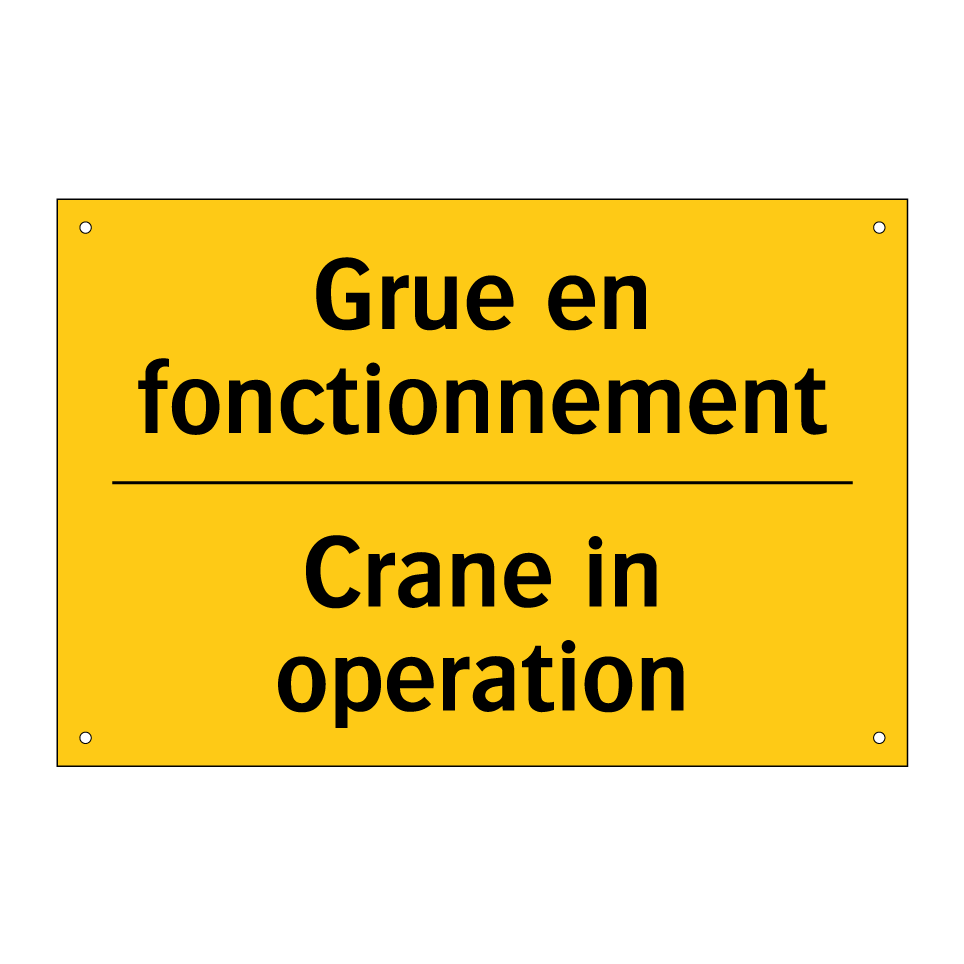 Grue en fonctionnement - Crane in operation