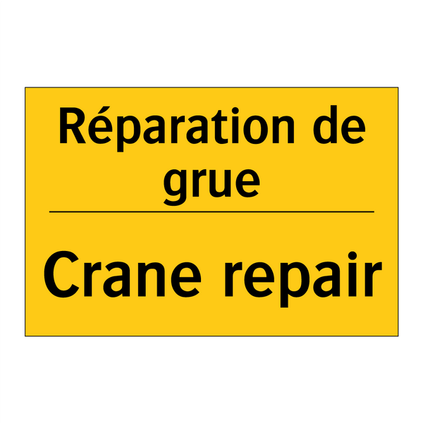 Réparation de grue - Crane repair