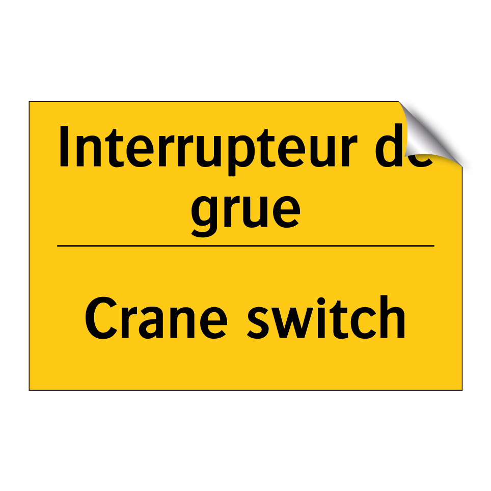 Interrupteur de grue - Crane switch