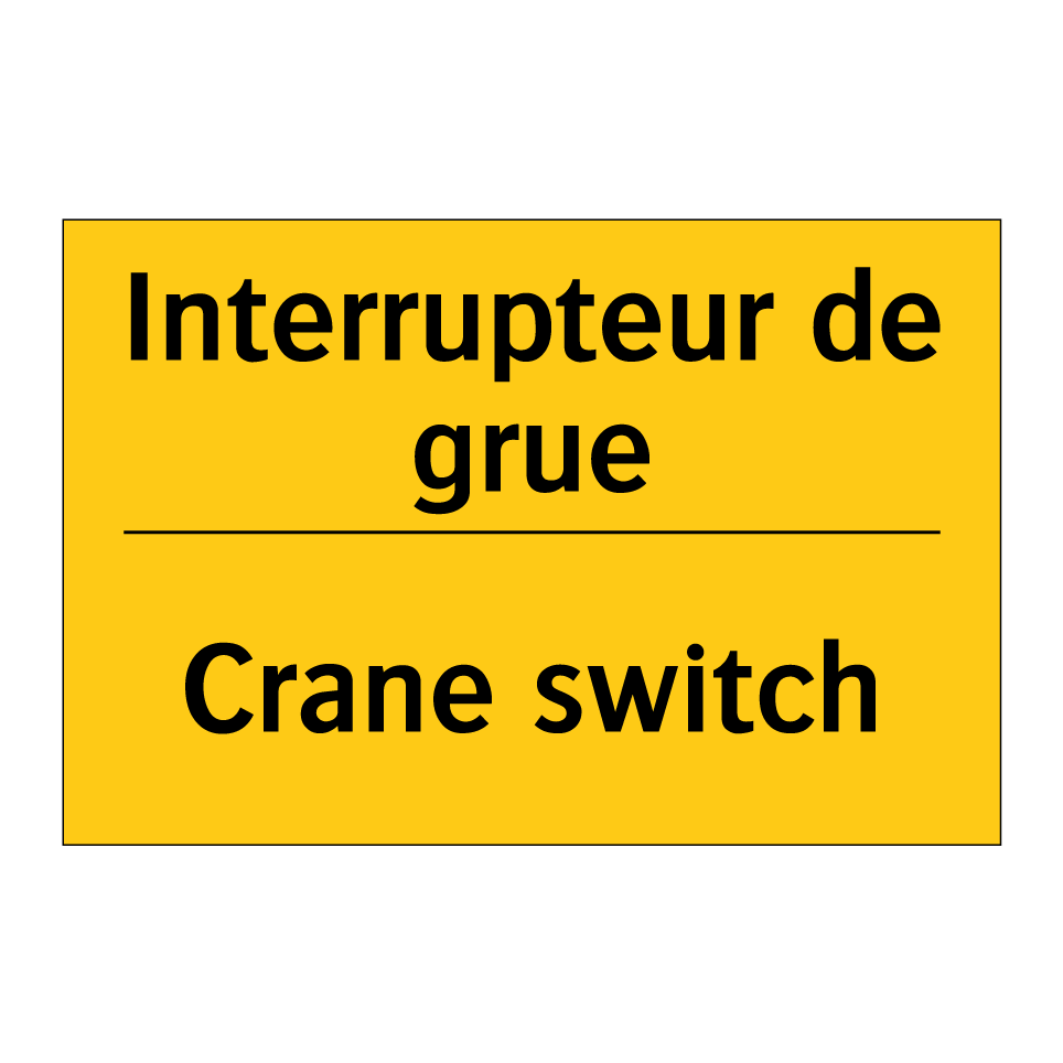 Interrupteur de grue - Crane switch
