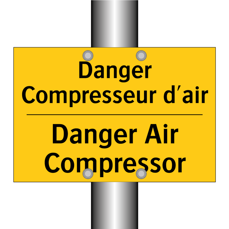 Danger Compresseur d'air - Danger Air Compressor