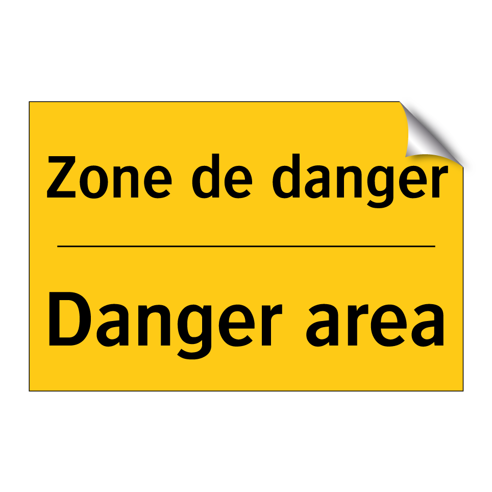 Zone de danger - Danger area